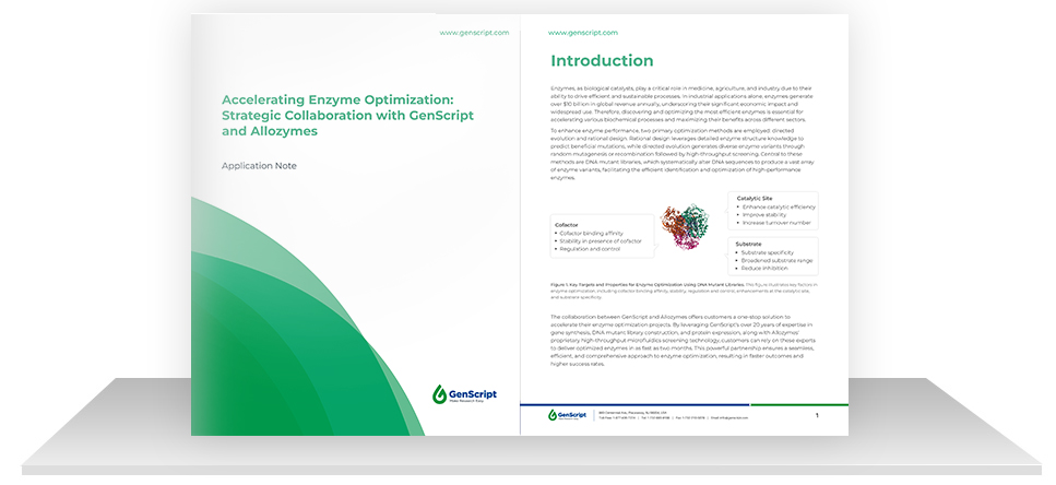 Accelerating Enzyme Optimization: Strategic Collaboration with GenScript and Allozymes